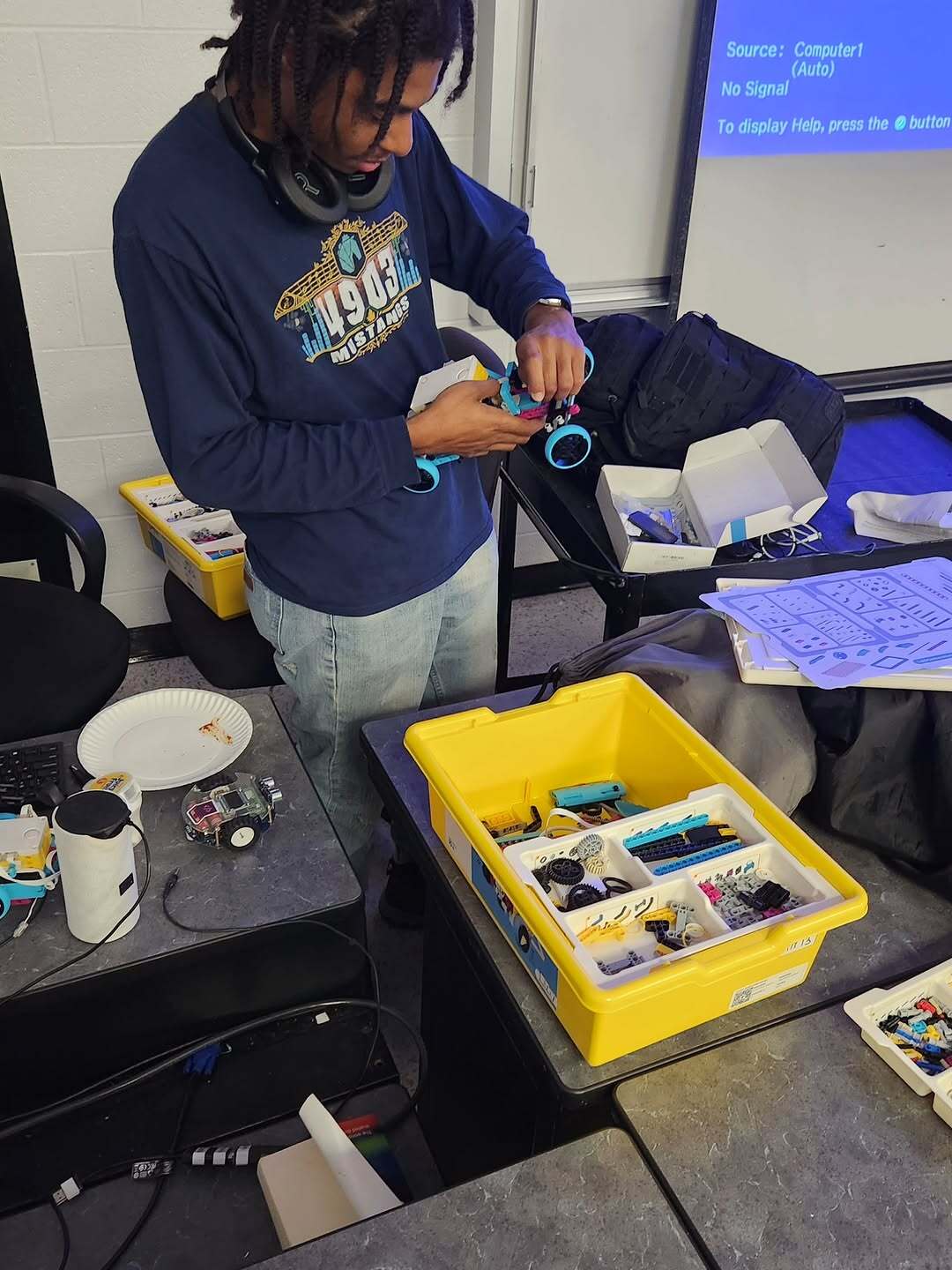 Pizza Lego Night - Team collaboration